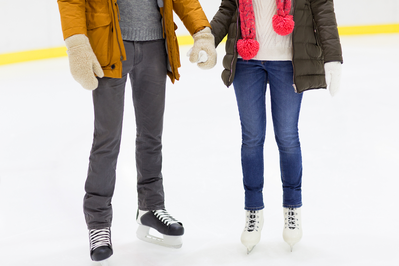 ice skating at ober mountain in gatlinburg